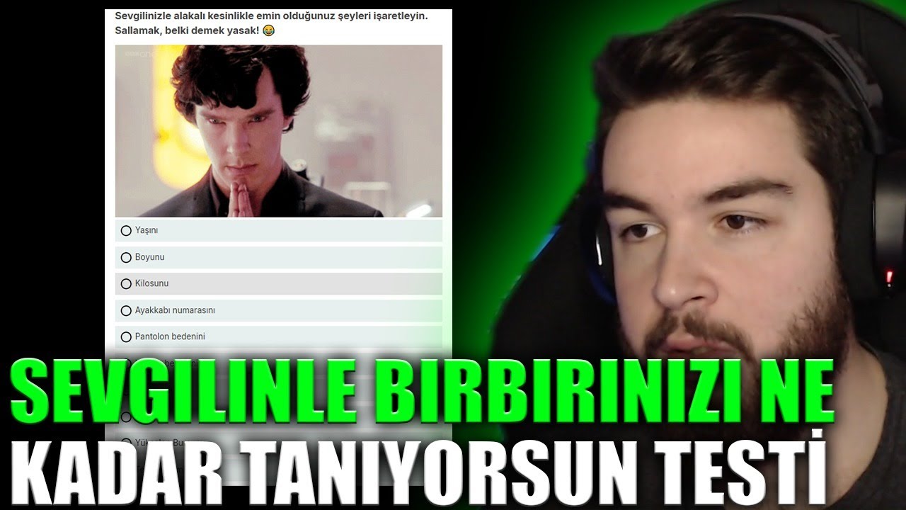 H1vezZz Eşiyle Sevgilimle Birbirimizi Ne Kadar Tanıyoruz Testi Çözüyor