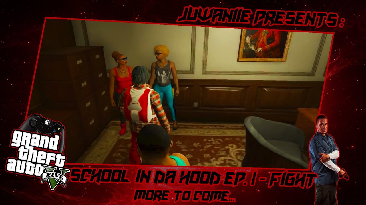 GTA 5 School Life In Da Hood Ep. 1 - Fight! (GTA 5 RP)