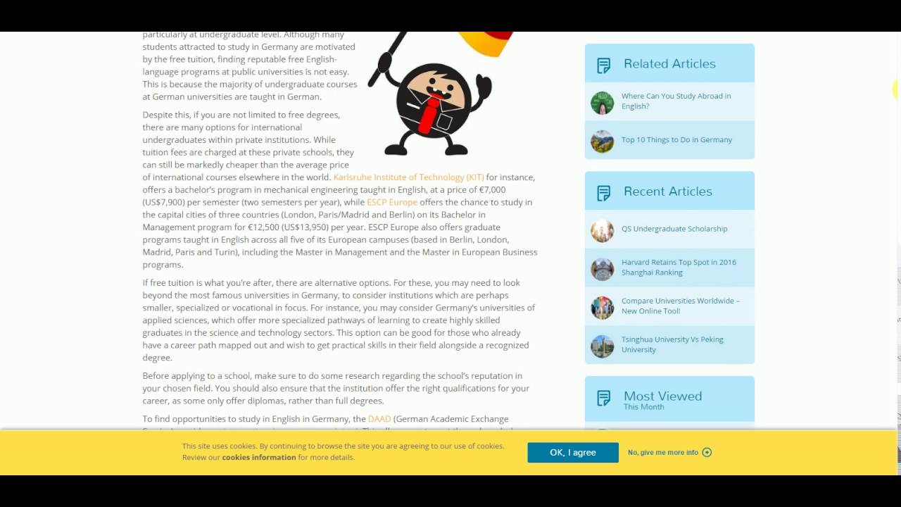 list of european online universities in germany