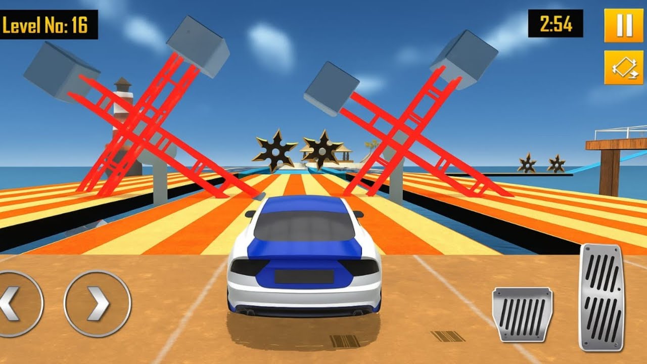 Mega Ramp Car Racing Master 3D - Car Stunts Impossible Tracks - Android GamePlay