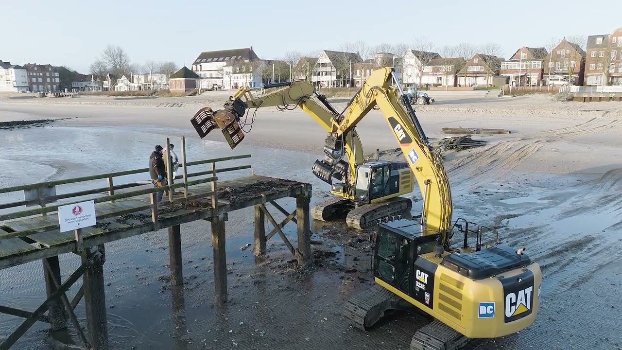 Abriss der Mittelbrücke von Wyk auf Föhr 2023