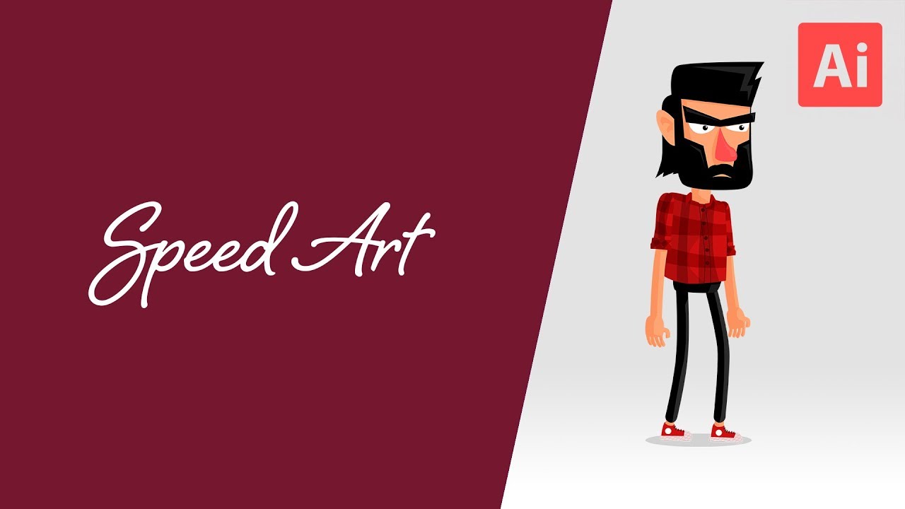 Speed draw | Character design | Adobe illustrator