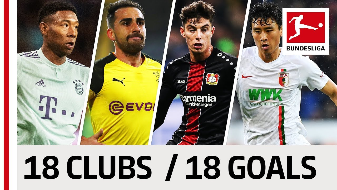 18 Clubs, 18 Goals - The Best Goal by Every Bundesliga Team in 2018/19 So Far