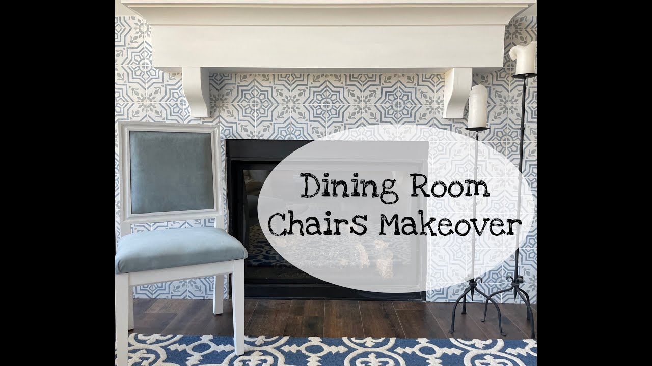 Dining Room Chairs Makeover || New Upholstery || Chalk Paint || DIY || ASMR