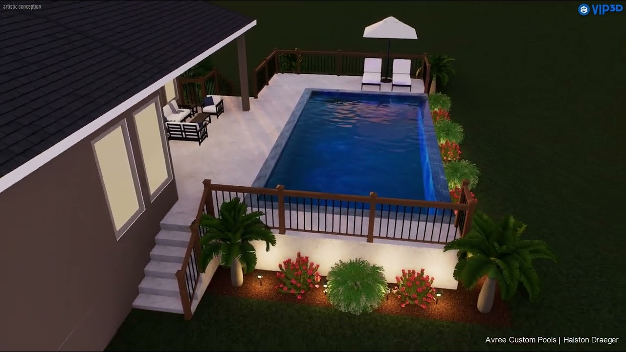 Resendez Family Pool- Professionally Designed by Halston Draeger