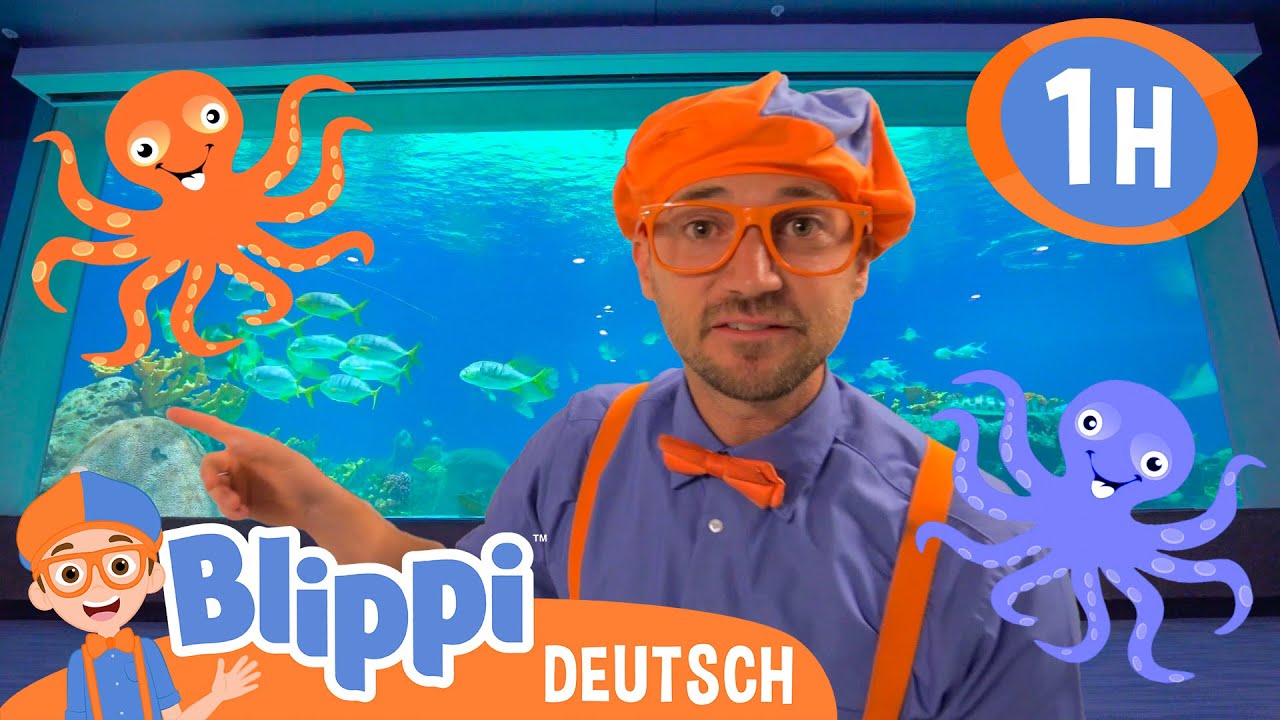 Blippi besucht ein Aquarium!! 🐟 Blippi Deutsch | Abenteuer und Videos für Kinder