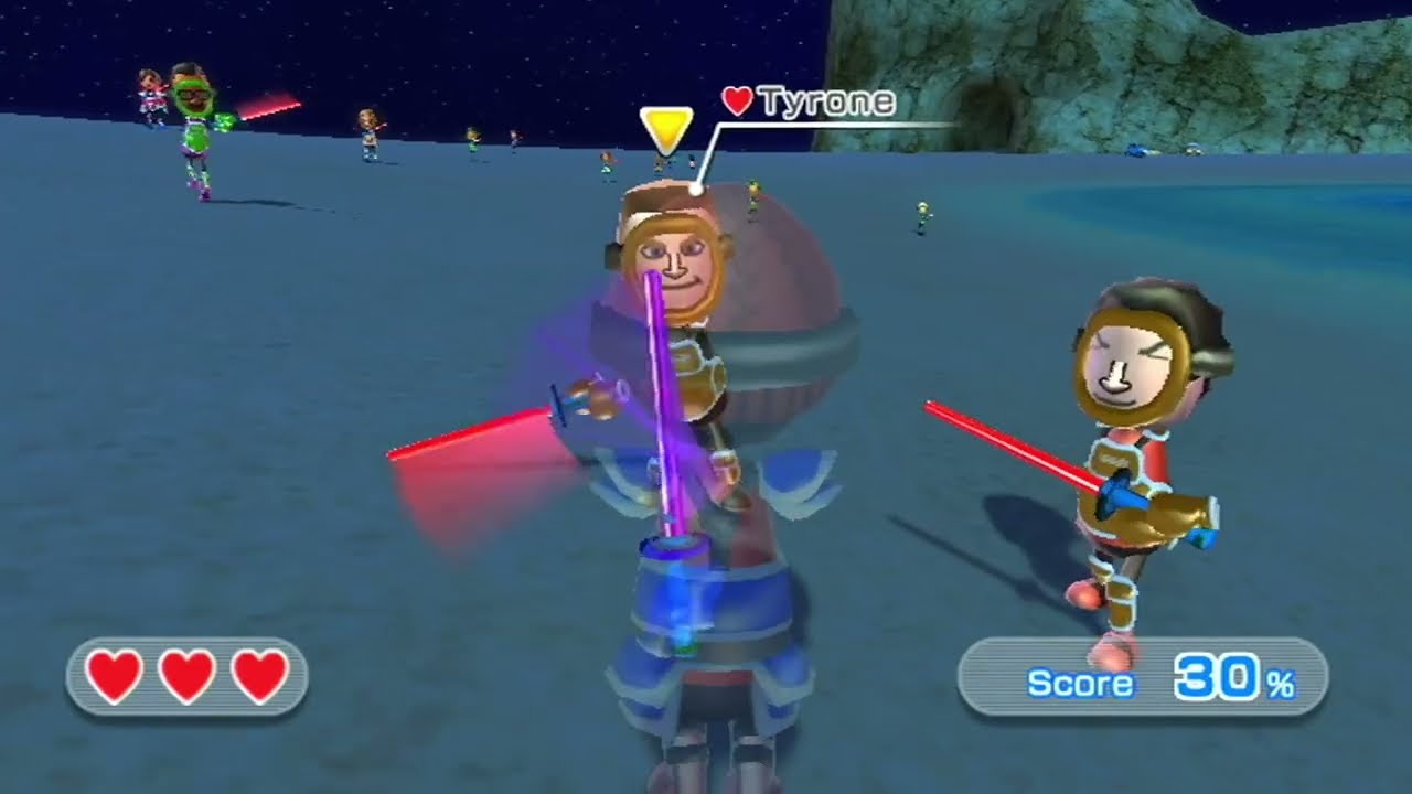 Swordplay Showdown With 100 Miis - Wii Sports Resort