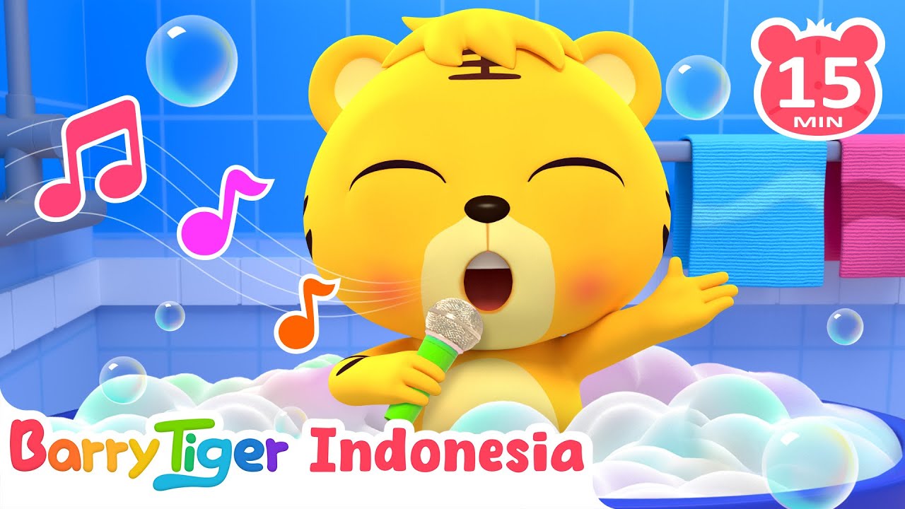 🛁 Ayo Mandi! Lagu Anak Ceria | Lagu Edukasi Anak Balita | BarryTiger