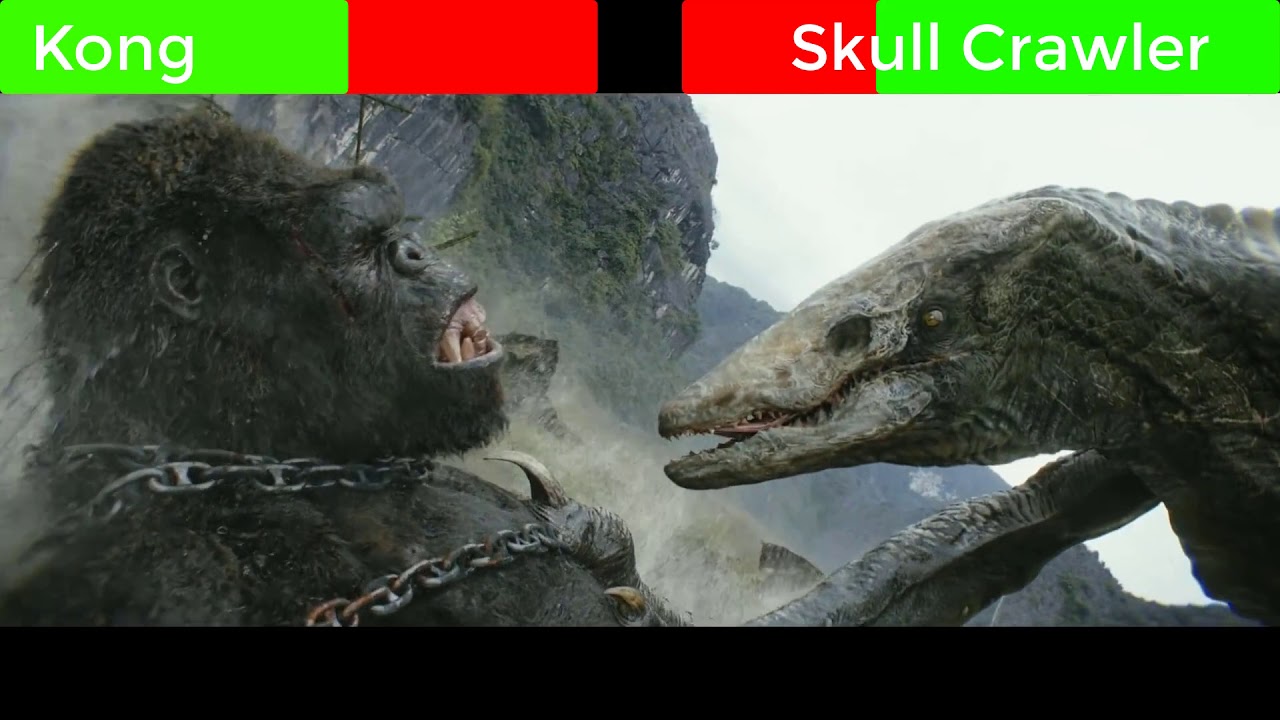 King Kong Vs Skullcrawler With HealthBars