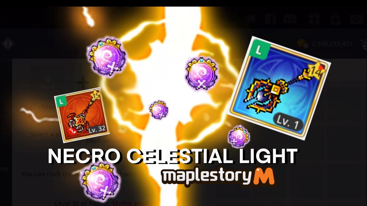 Maplestory M - Crafting New Necro Weapon for my Sia | The last attempt of about 10!!!