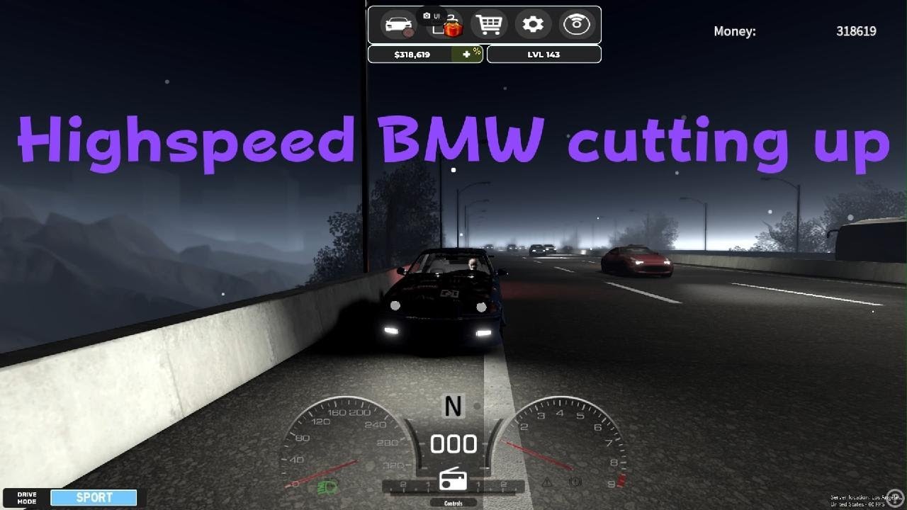 Highspeed BMW cutting up