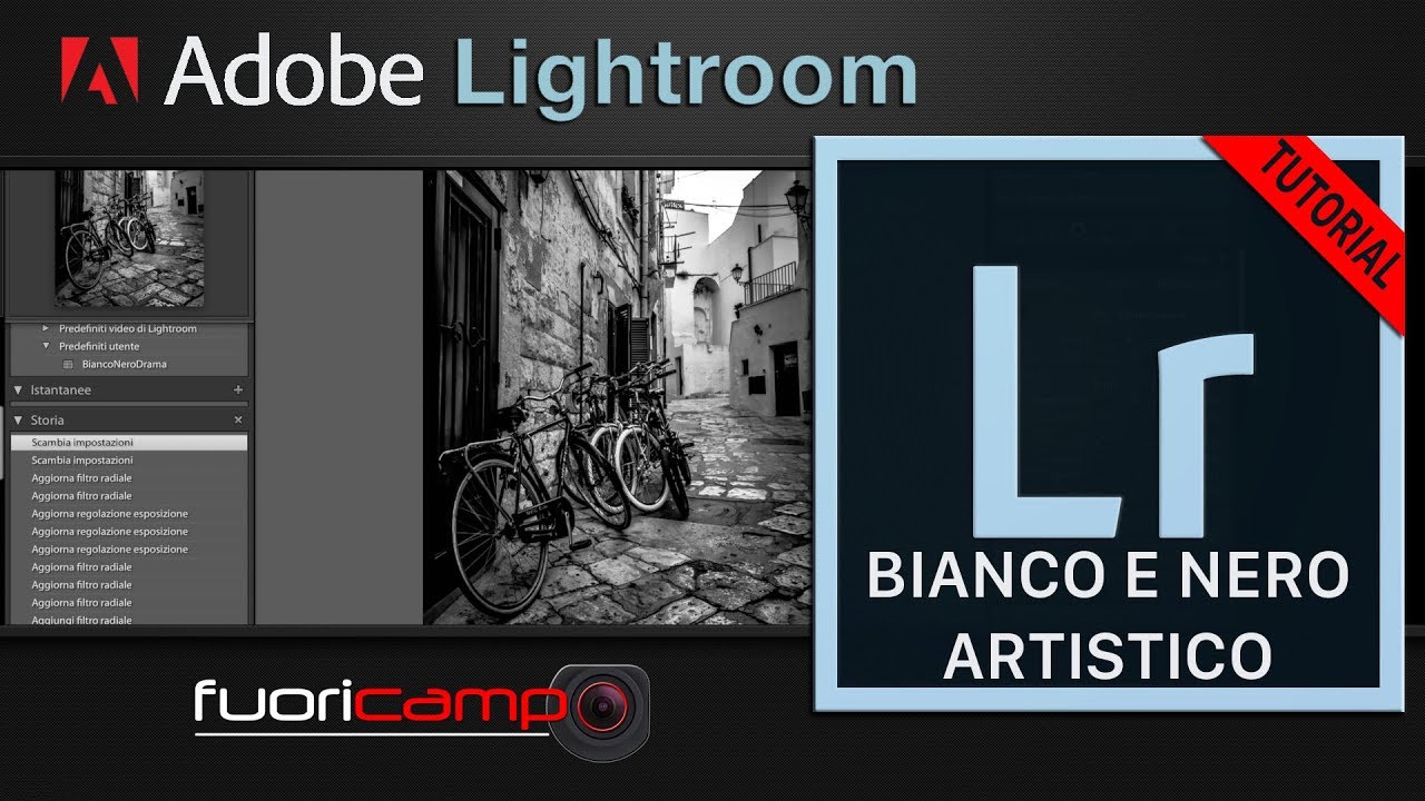 Tutorial Lightroom 6 / CC #14 BIANCO E NERO ARTISTICO (ITA)