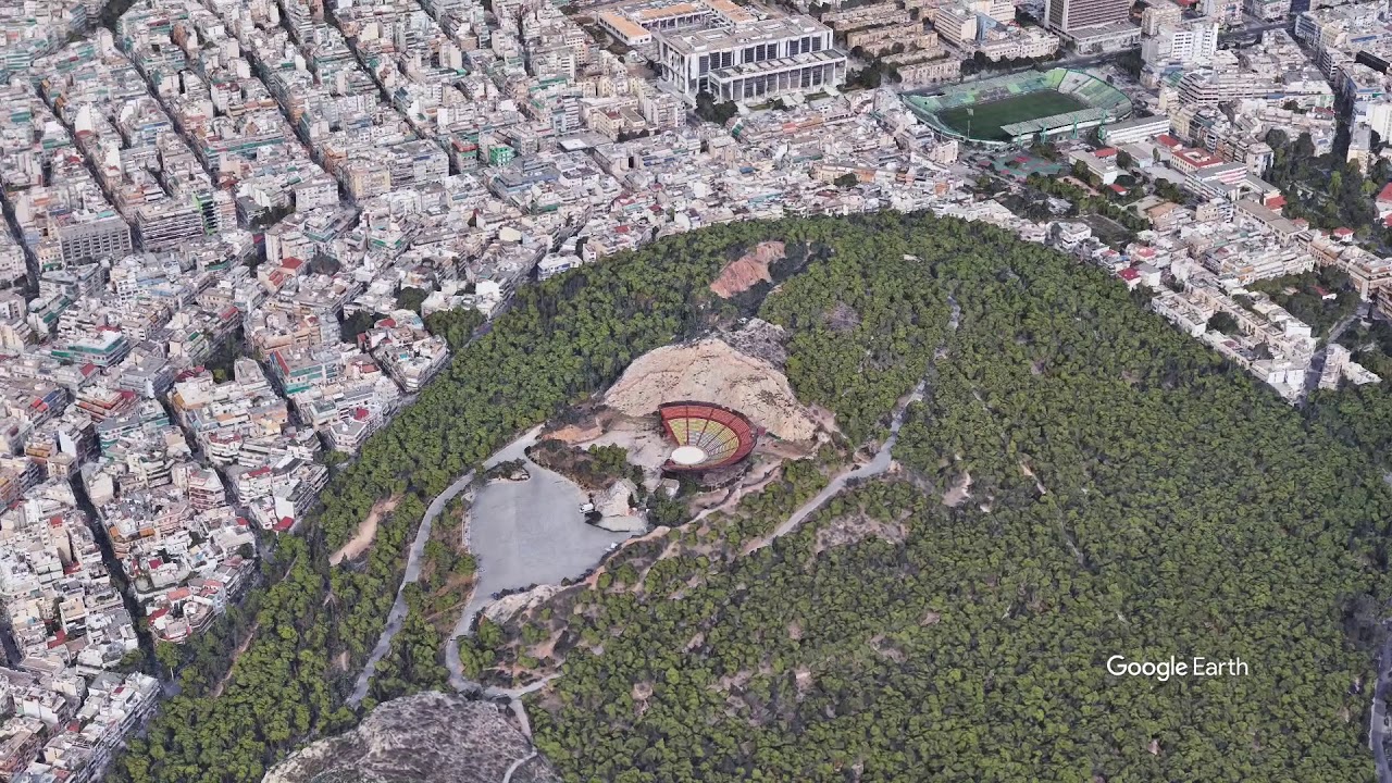 A short animation above Lycabettus theatre in Athens, Greece