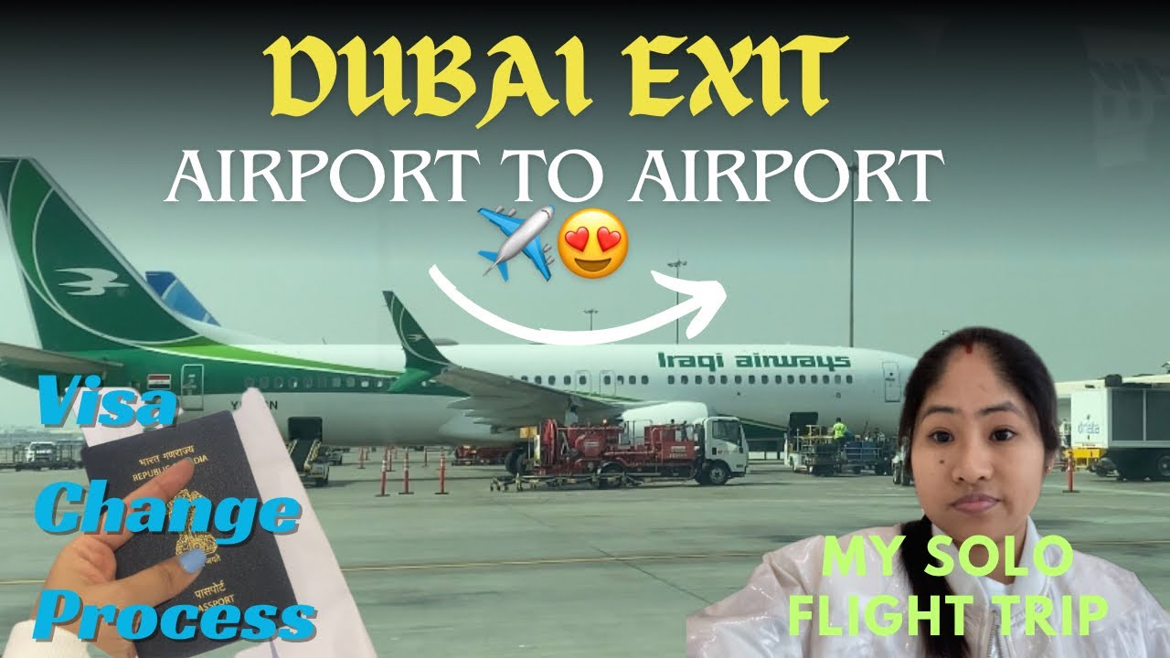UAE Airport To Airport Exit || DUBAI TO BAHRAIN Exit/Visa Change Process// BAD EXPERIENCE