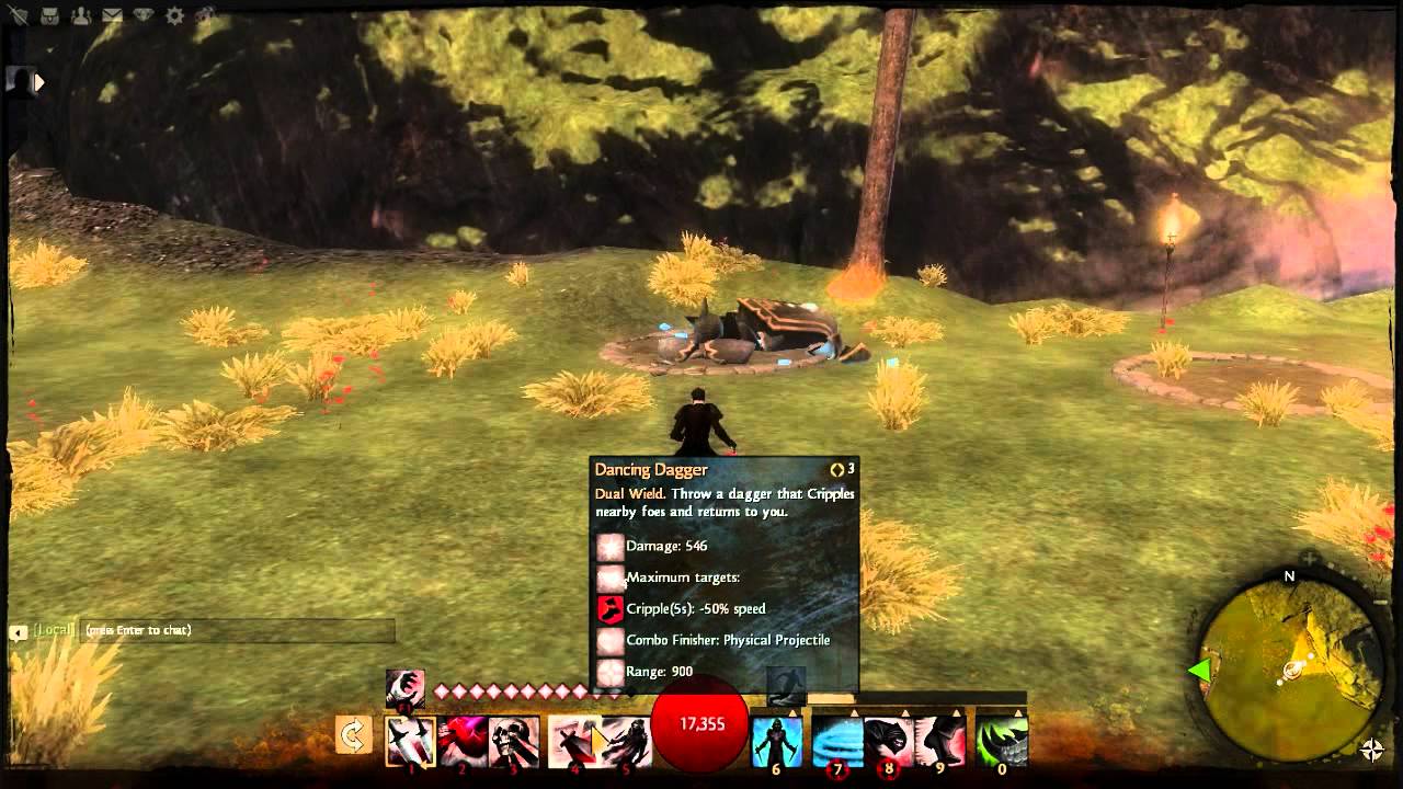 Guild Wars 2 Beta: Thief Dagger and Dagger Skills