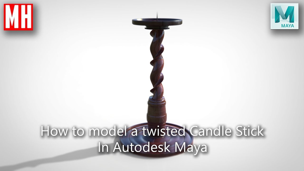 Как смоделировать витую свечу в Maya 2018