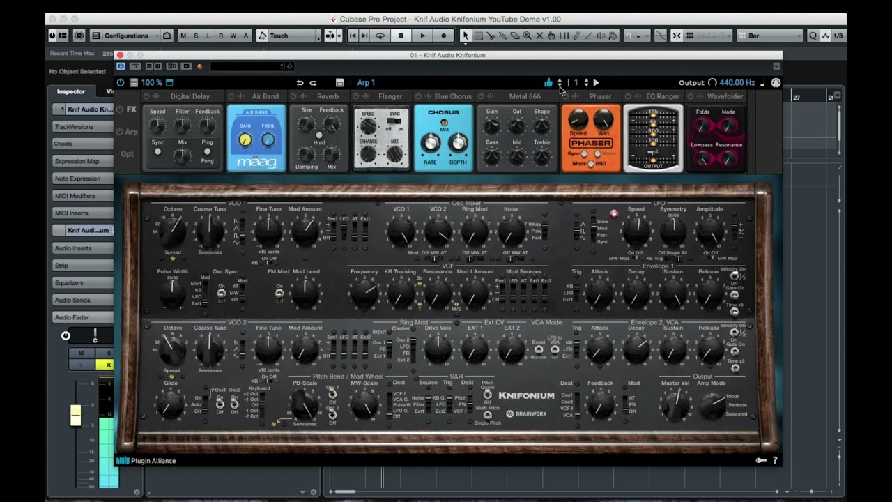 A few sounds from the Plugin Alliance Knifonium Synth