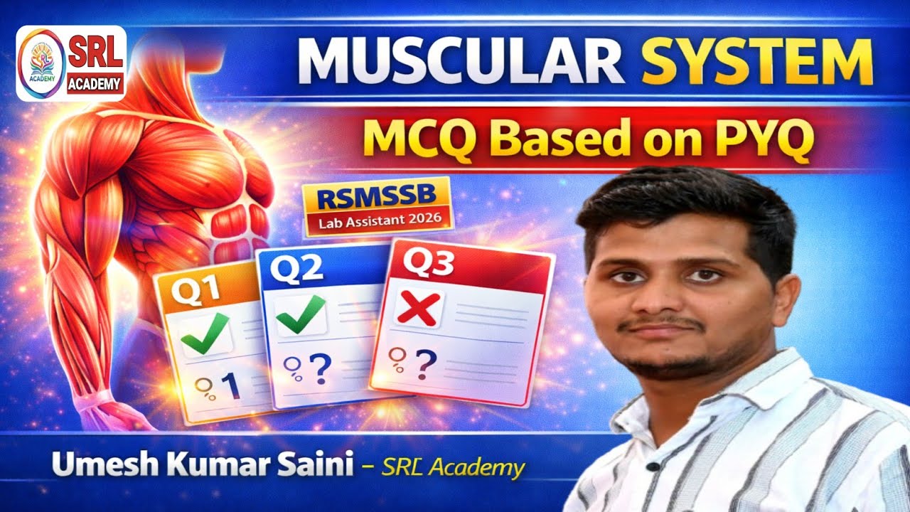 Muscles And muscle contraction | MCQ Practice | PYQ Special | Lab Assistant 2026 Biology | Umesh sir