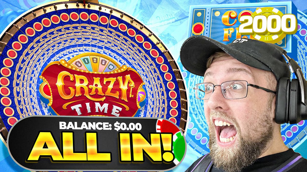 I HIT A COINFLIP GAME SHOW ON MY ALL IN BET ON CRAZY TIME!