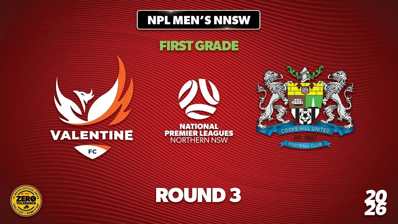 NPL Men's NNSW First Grade Round 3 - Valentine FC v Cooks Hill United