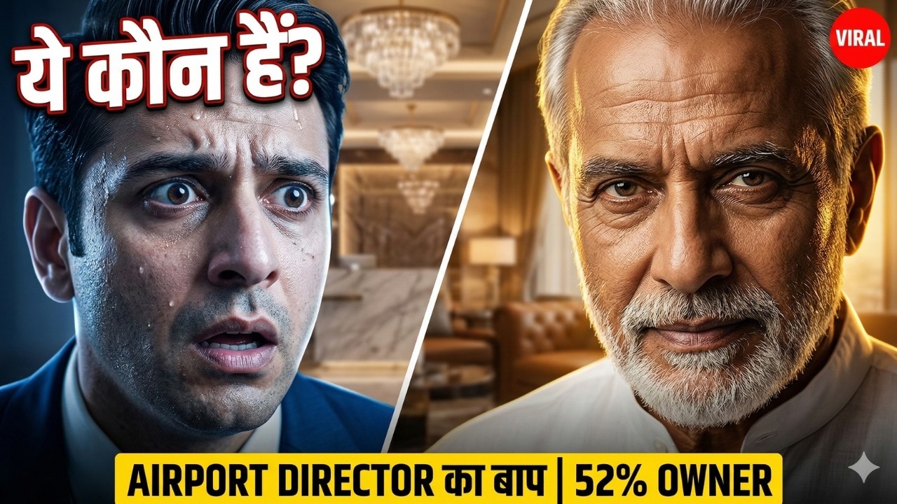 एयरपोर्ट लाउंज में बुज़ुर्ग को भिखारी बोला, फिर पता चला 52% मालिक हैं |😢 बेटा निकला Airport Director