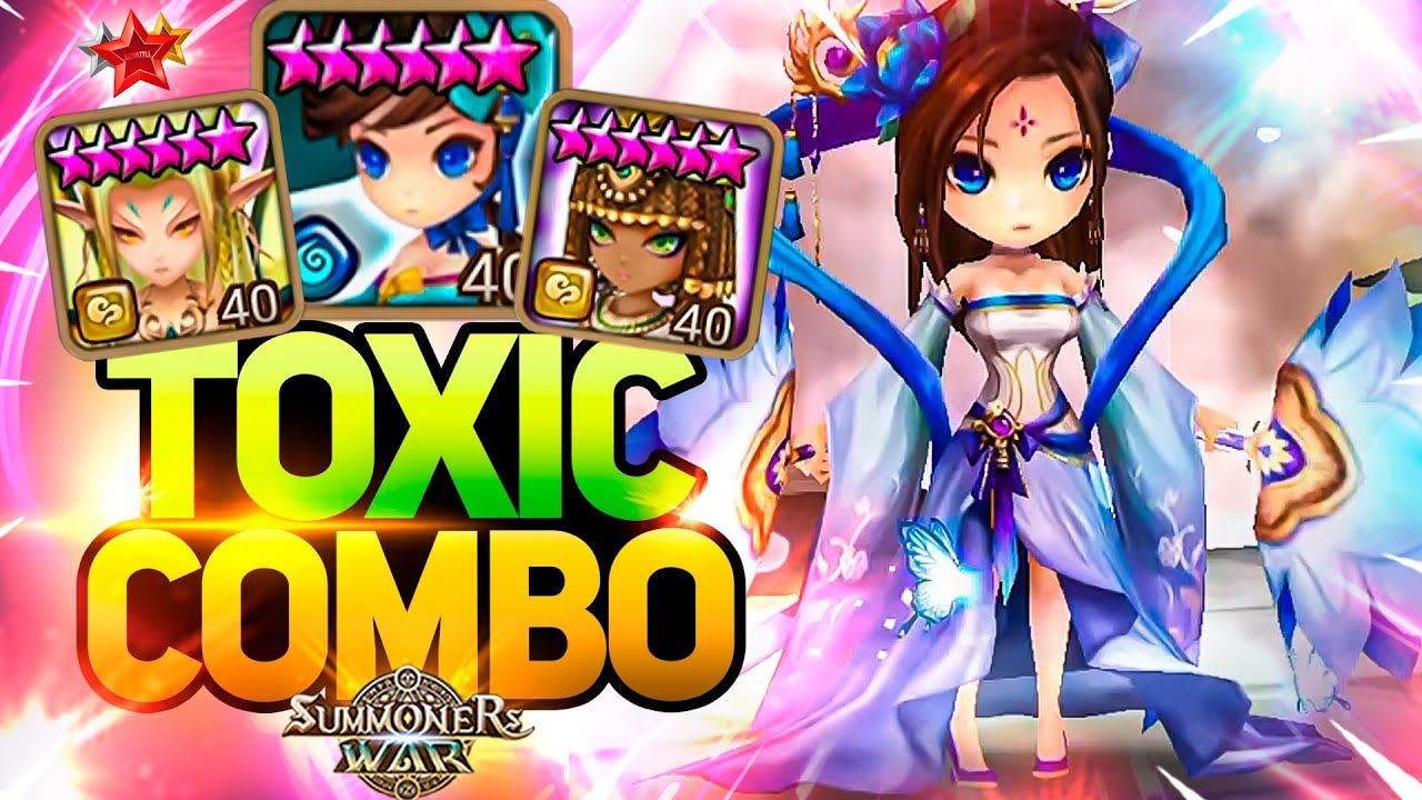 TOXIC COMBO with Mihyang+Gany+Hathor - Summoners War