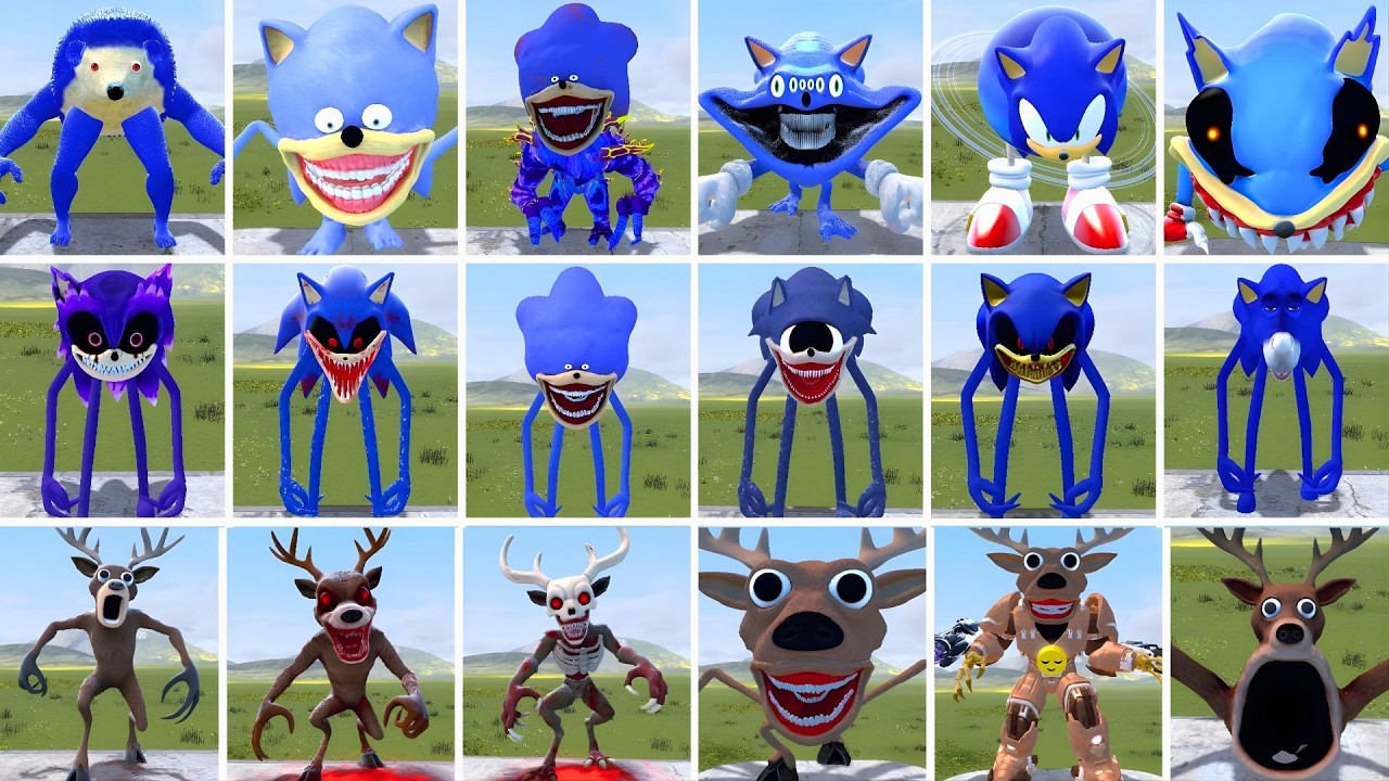 NEW EVOLUTION SPRUNKI SONIC EXE FALIMY VS ALL DEER NIGHT 99  In Garry's Mod! #2