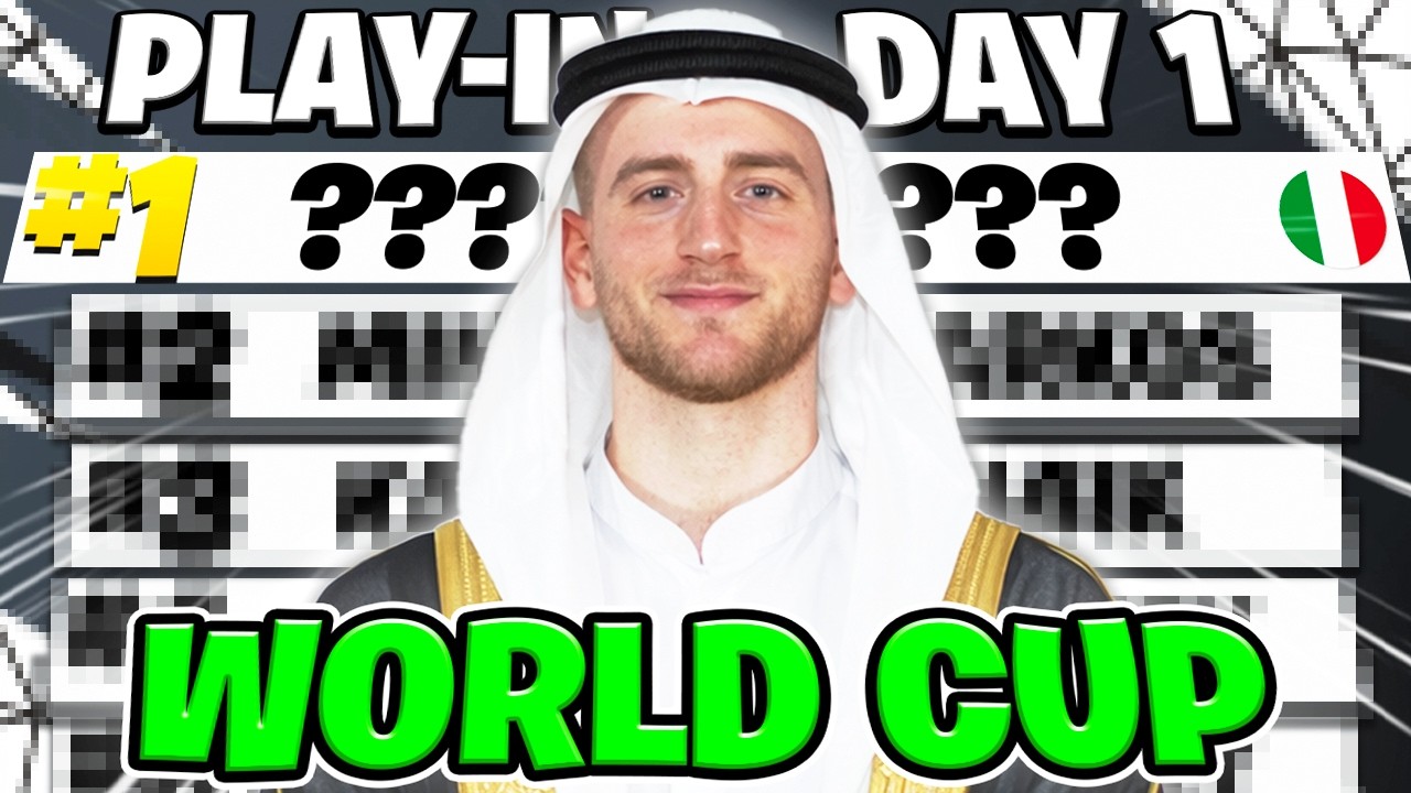 RAD3ON E IVANJKE VINCONO I PLAY-IN DELLA COPPA DEL MONDO DI FORTNITE...(DAY 1)