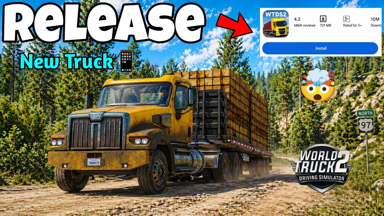 World Truck Driving Simulator 2 выходит🎉 Первый взгляд на новый грузовик🔥🤯