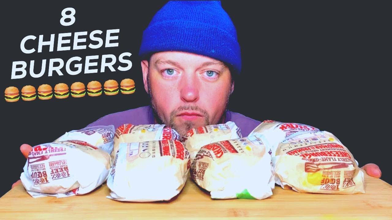 BURGER KING MUKBANG - EIGHT CHEESE BURGERS - STORYTIME