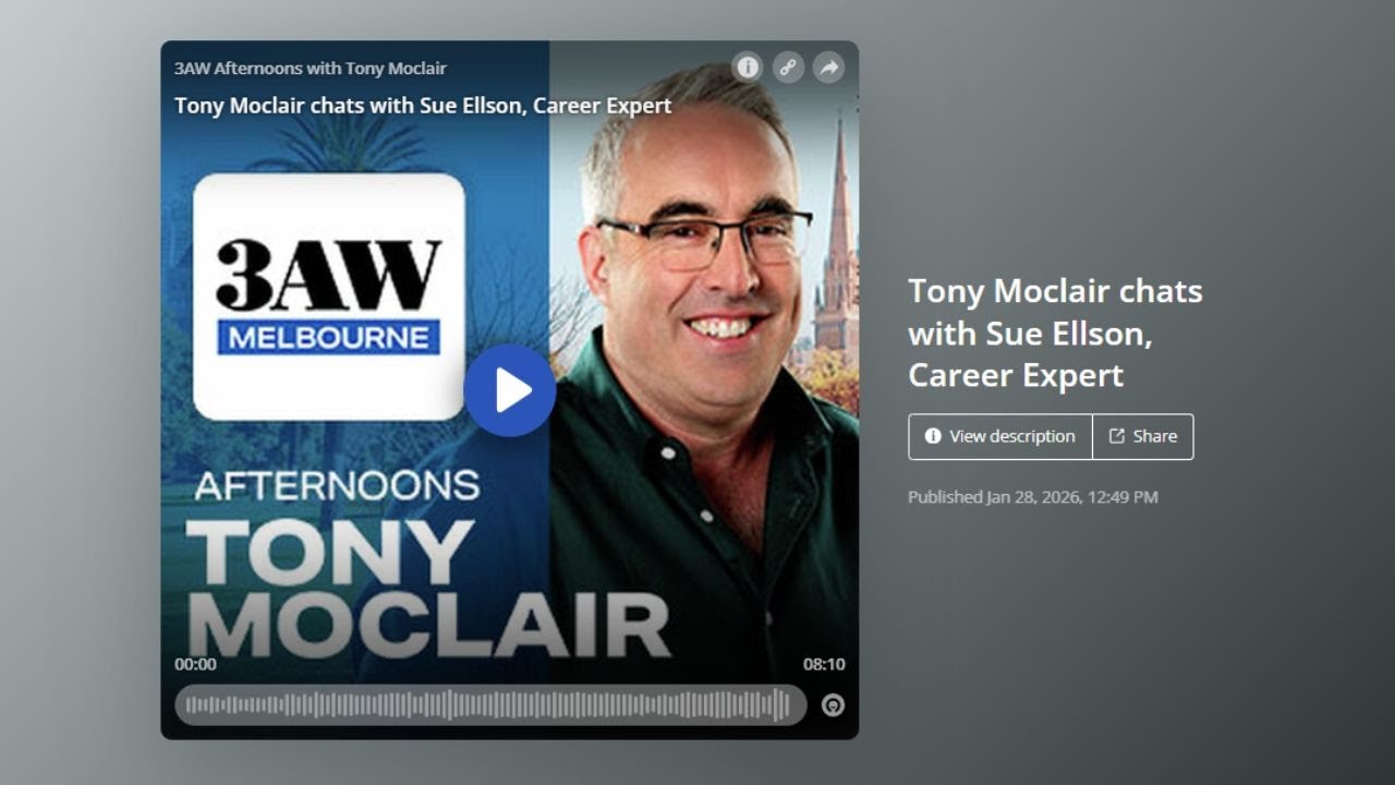 Unpaid Trial Shift 3AW 693AM Radio Melbourne Tony Moclair and Sue Ellson