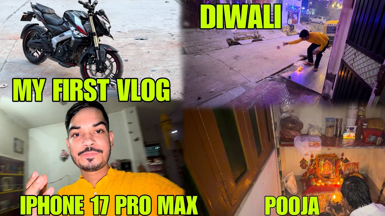 My First Vlog With IPhone 17 Pro Max 😜 Socha Nahi Diwali Aisi Jaayegi Bohot Maza Aaya 🤩