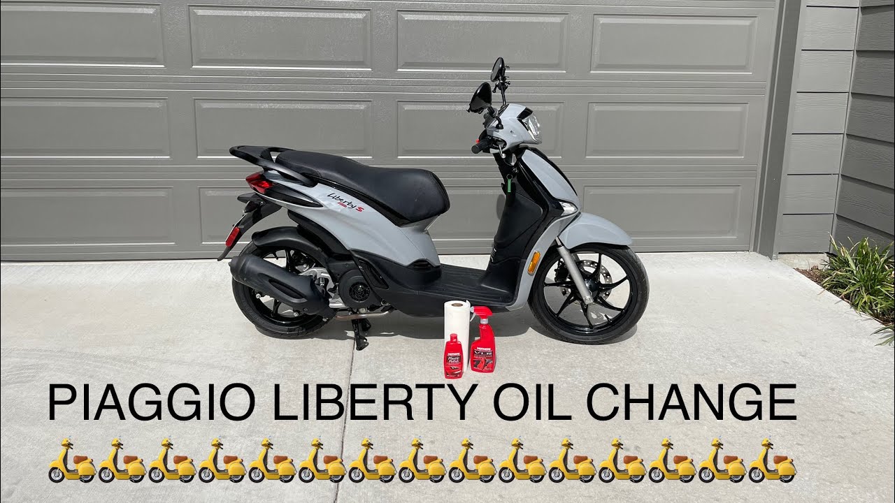 Замена масла Piaggio Liberty 🛵
