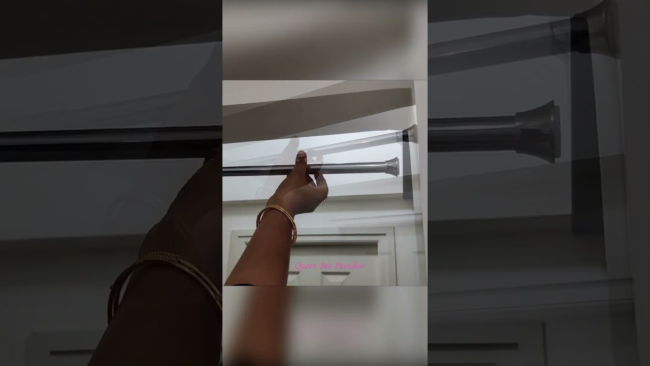 How to hang curtains without drilling - அவசியம் தெரிந்துகொள்ள வேண்டிய வீட்டுக்குறிப்பு Tension  Rod