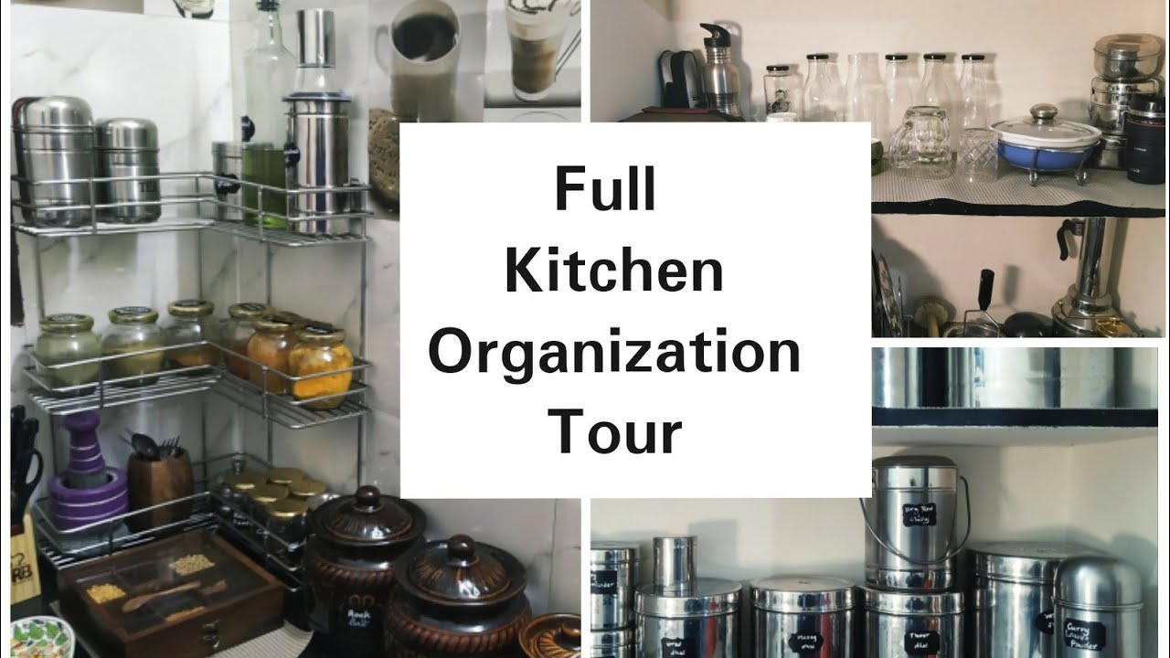 Small Indian Kitchen Organization Tour| Kitchen without Cabinets| Indian Kitchen |