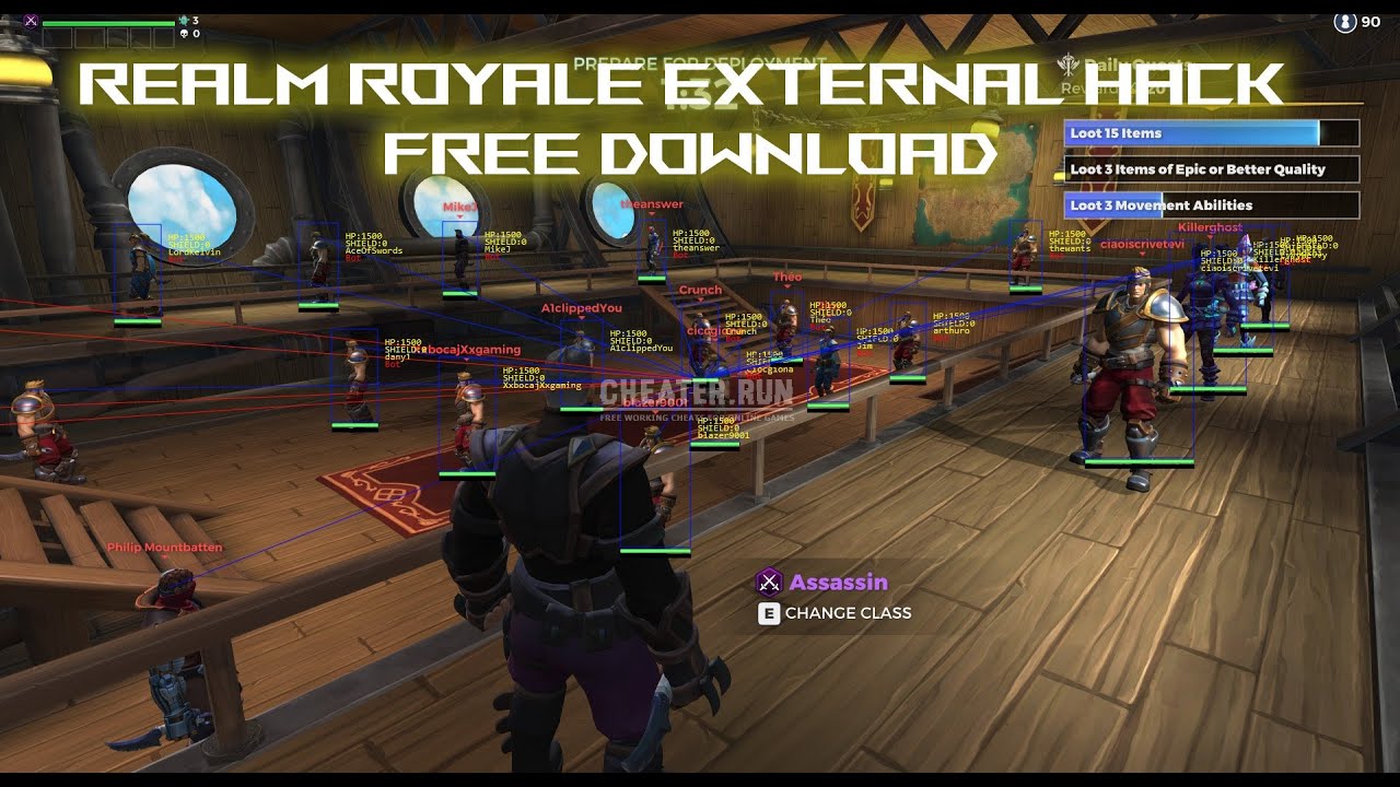 FREE REALM ROYALE AIMBOT ESP NO-RECOIL SPOOFER CHEAT HACK