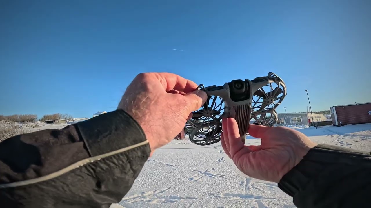 DJI Neo 2 winter test - Winter biking with DJI Neo 2