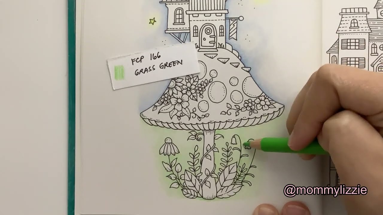 SMALL VICTORIES:  TOWER ON A MUSHROOM (ADULT COLOURING)