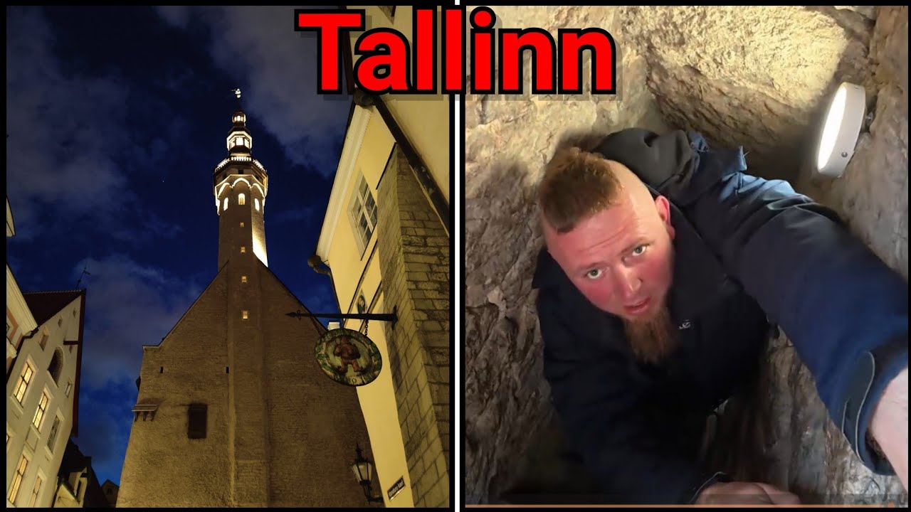 Kävellään Tallinnan kaupunginmuureilla.