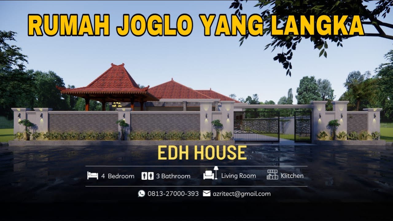 RUMAH JOGLO MODERN DI DEPOK | RUMAH BAPAK EDO