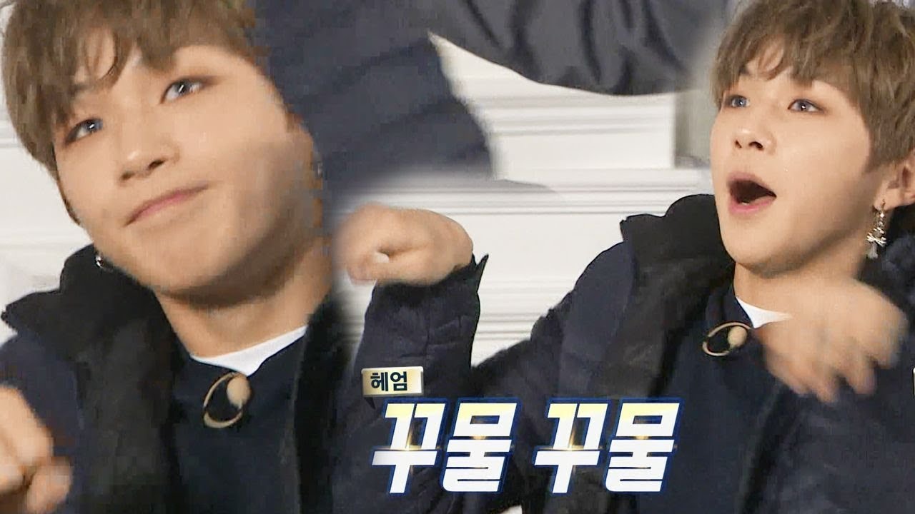 강다니엘, 속담 설명 중 ‘귀여운 몸짓’ 2종 세트 방출 @마스터키 5회 20171111