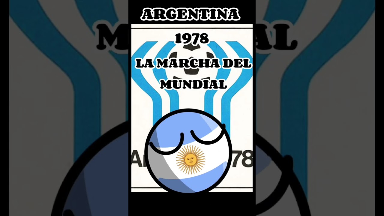 La canción de cada copa mundial de fútbol (1930-2022). #CapCut #fifa #countryballs