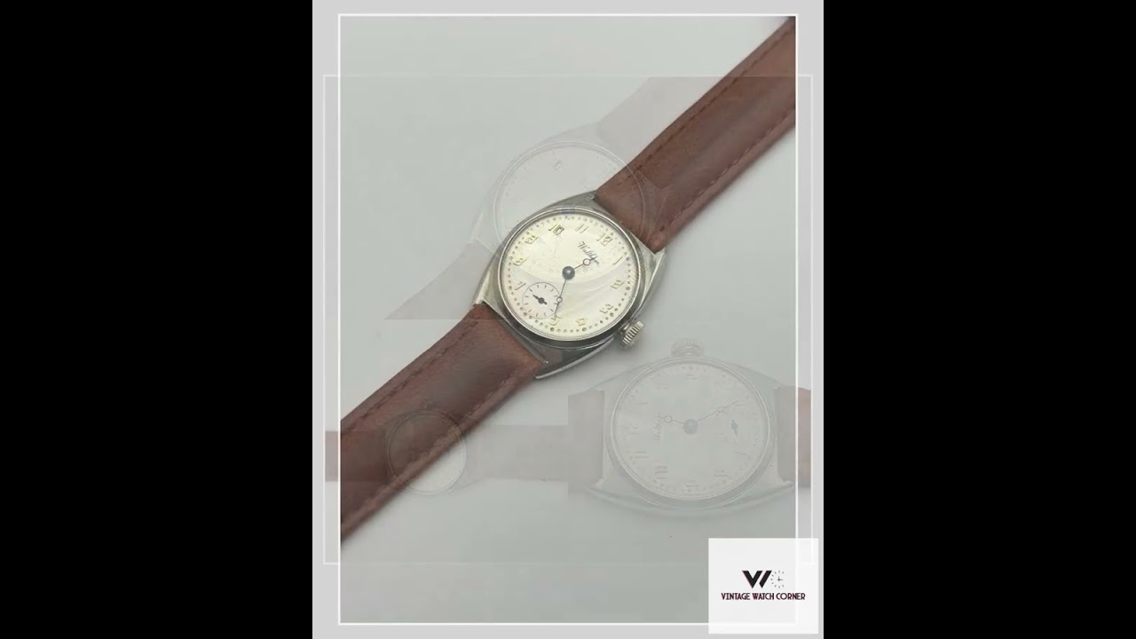 1926 Solid 14KW Gold Waltham 17 Jewel &ldquo;Ruby&rdquo; movement, restored, 6/0 size
