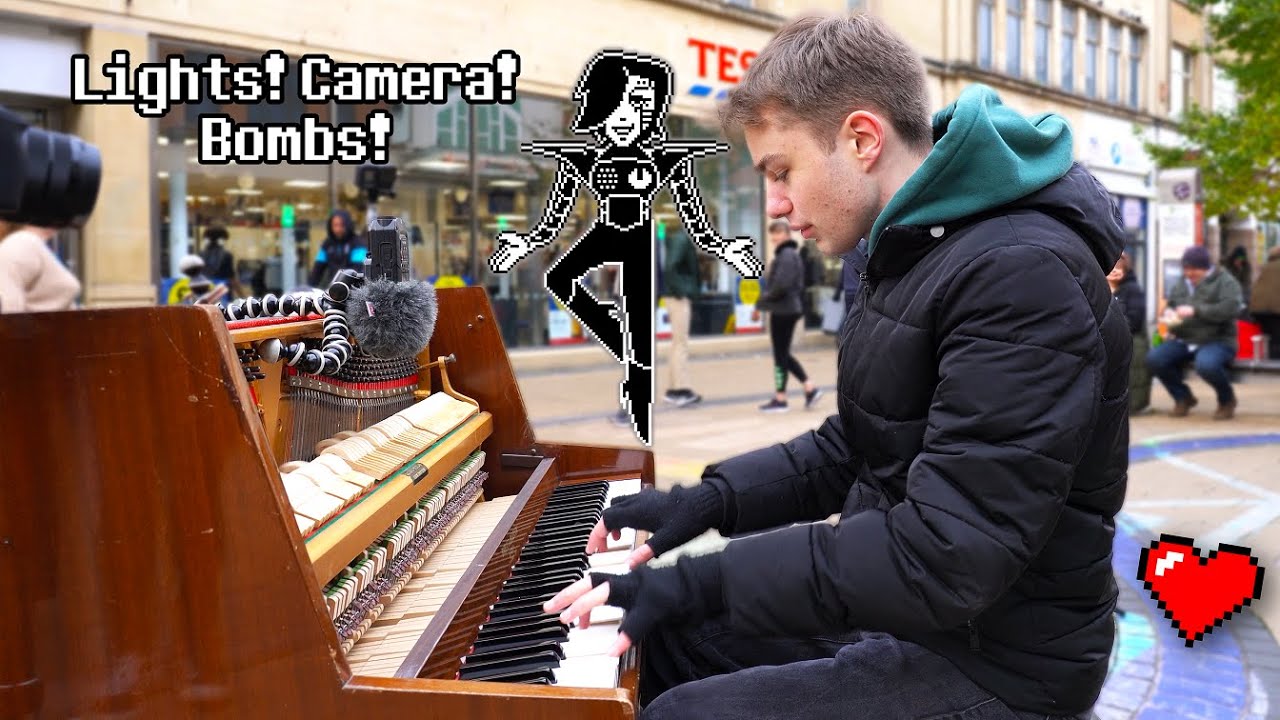 I played DEATH BY GLAMOUR (Undertale) on piano in public