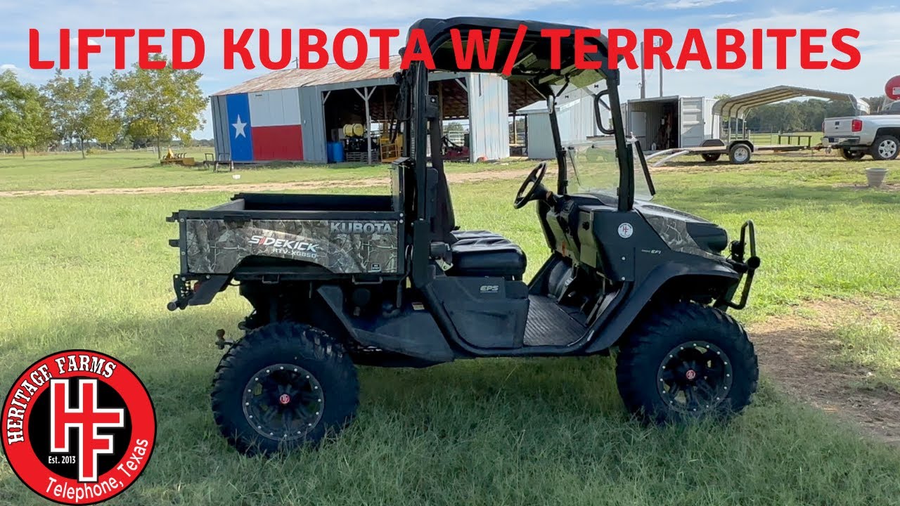 Kubota Sidekick с комплектом Demon Lift Kit и шинами Terrabite 28 дюймов.