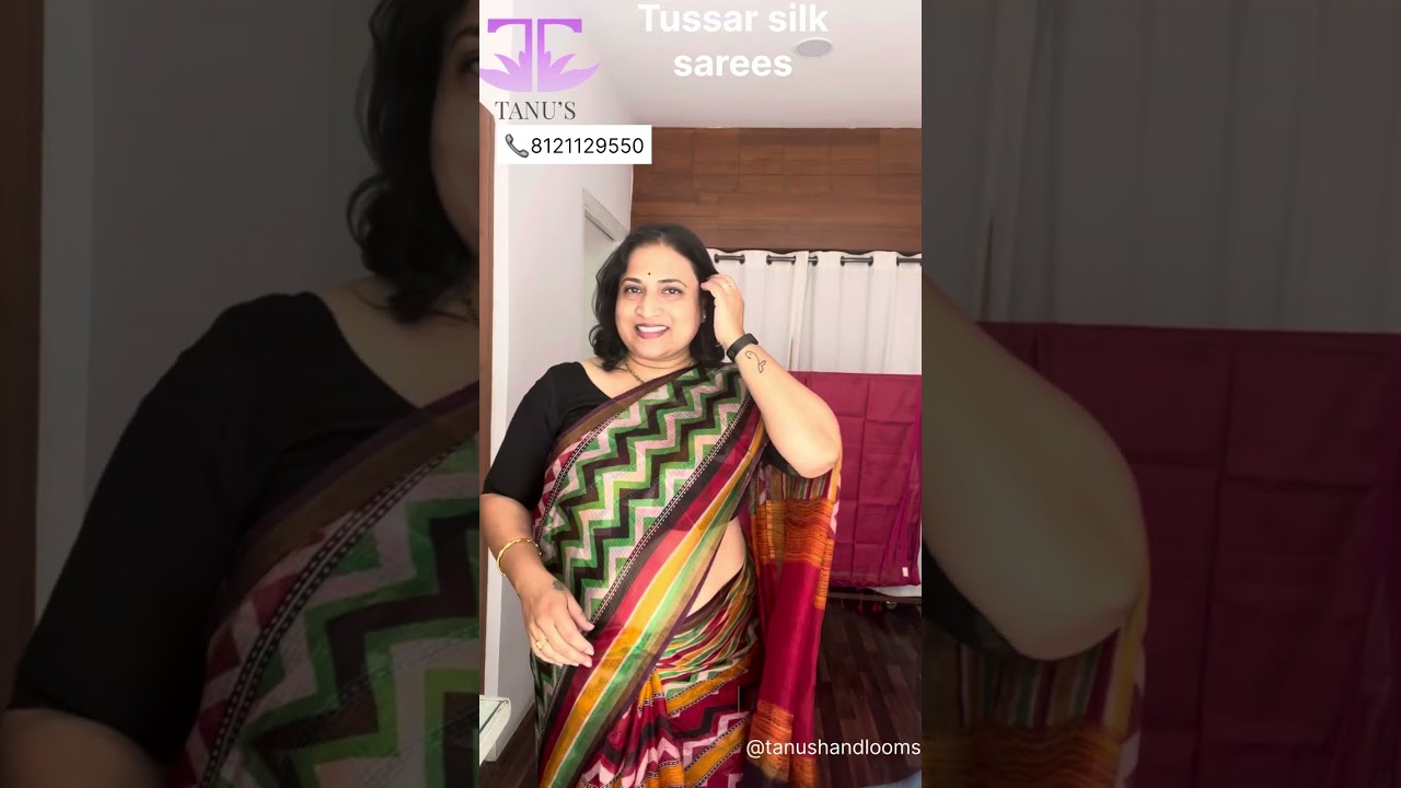 Tussar silks || 📞8121129550