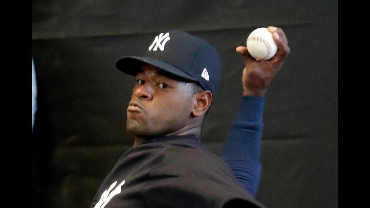 Yankees’ Luis Severino bullpen close up
