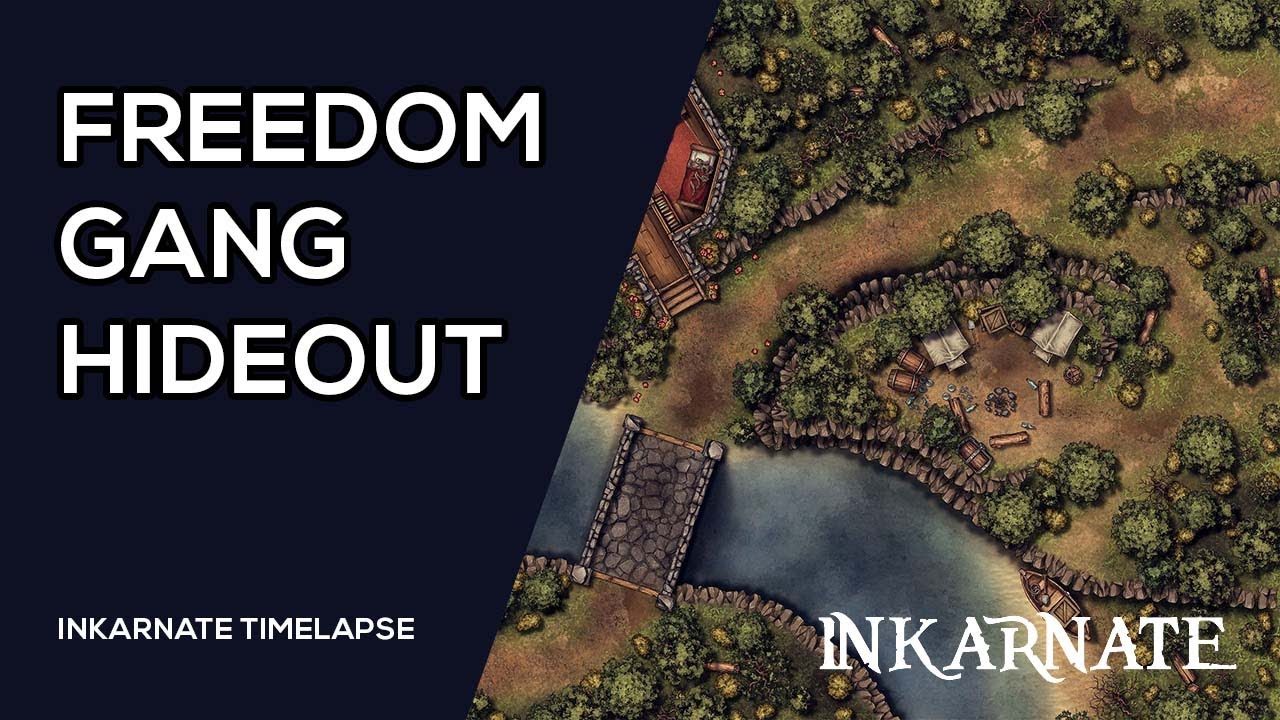 Freedom Gang Bandit Hideout | Inkarnate Timelapse