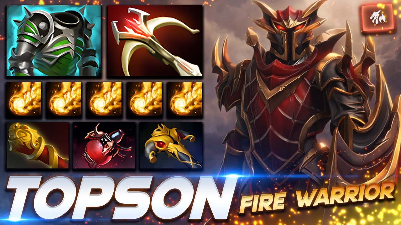 Topson Dragon Knight Fire Warrior - Dota 2 Pro Gameplay [Watch & Learn]
