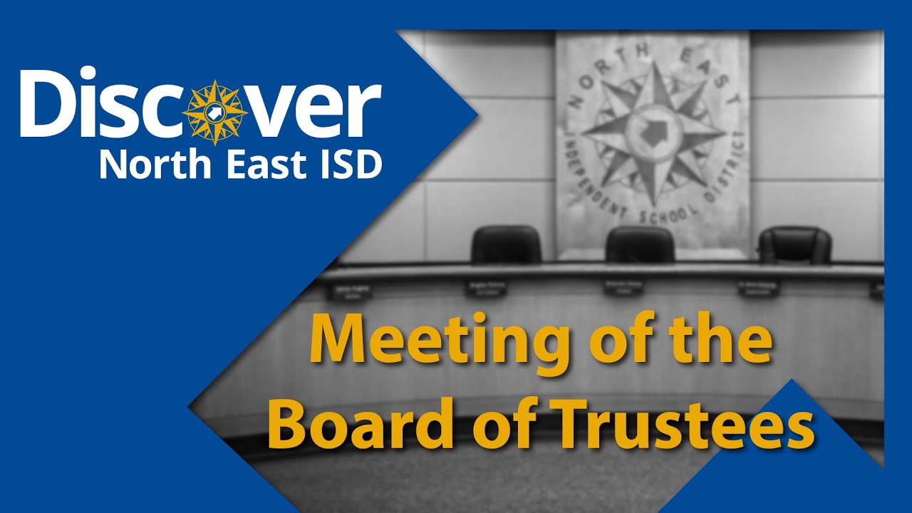 Order of May General Election & Wage Payments | NEISD Board Meeting - 02.09.26